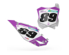 KIT DECO FONDS DE PLAQUES KAWASAKI LOOK PURPLE 1