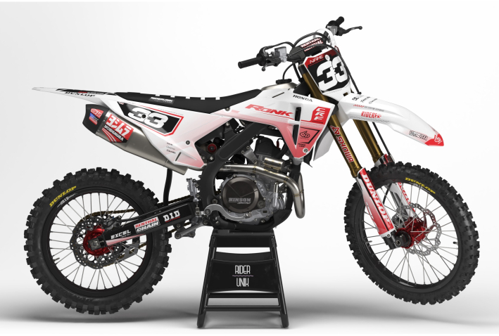 KIT DECO MOTOCROSS CR/CRF TALK WHITE