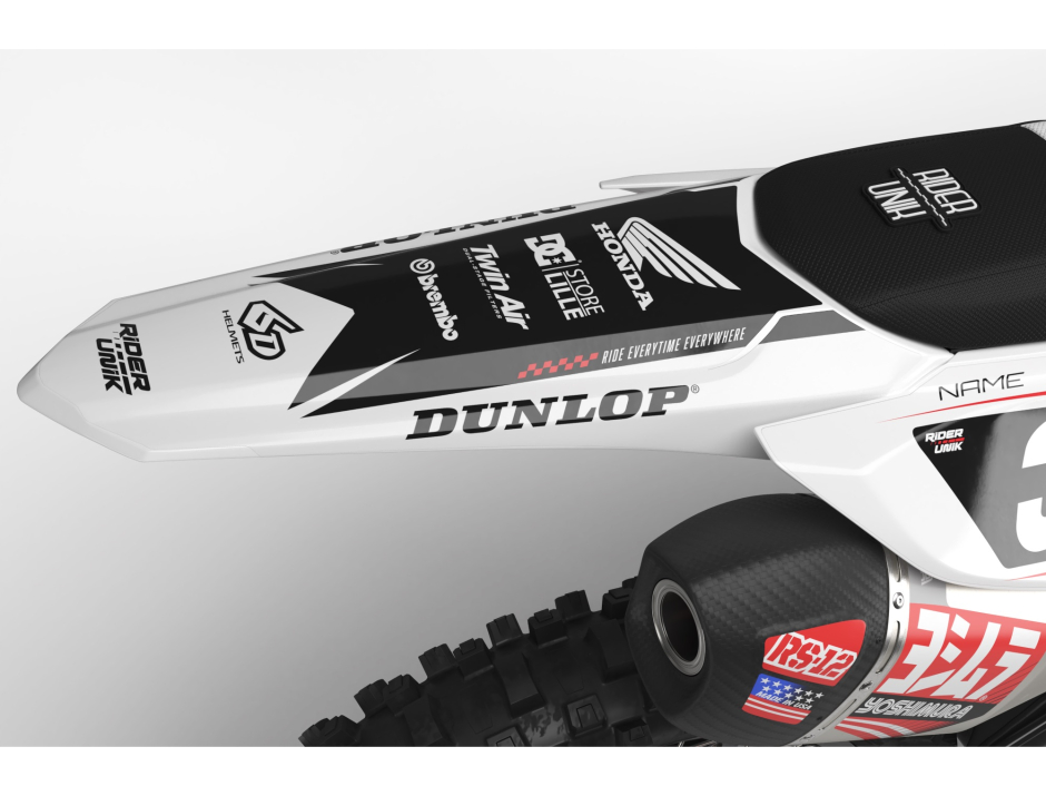 KIT DECO MOTOCROSS CR/CRF TALK WHITE 3