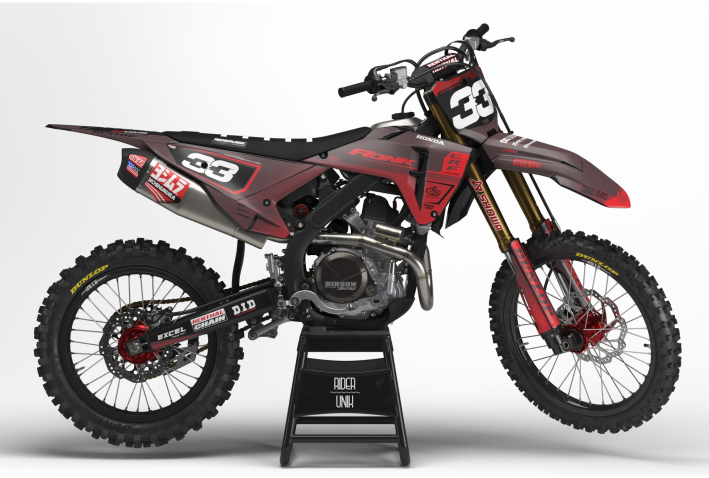 KIT DECO MOTOCROSS CR/CRF TALK BLACK