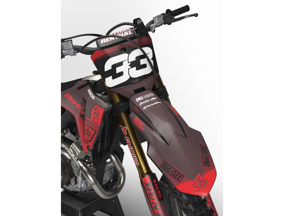 KIT DECO MOTOCROSS CR/CRF TALK BLACK 2