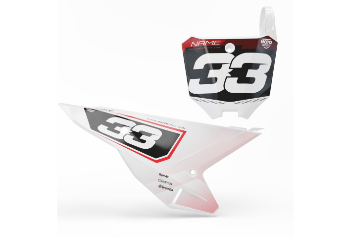 KIT DECO FONDS DE PLAQUES HONDA TALK WHITE