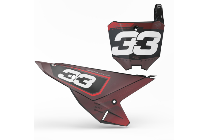 KIT DECO FONDS DE PLAQUES HONDA TALK BLACK