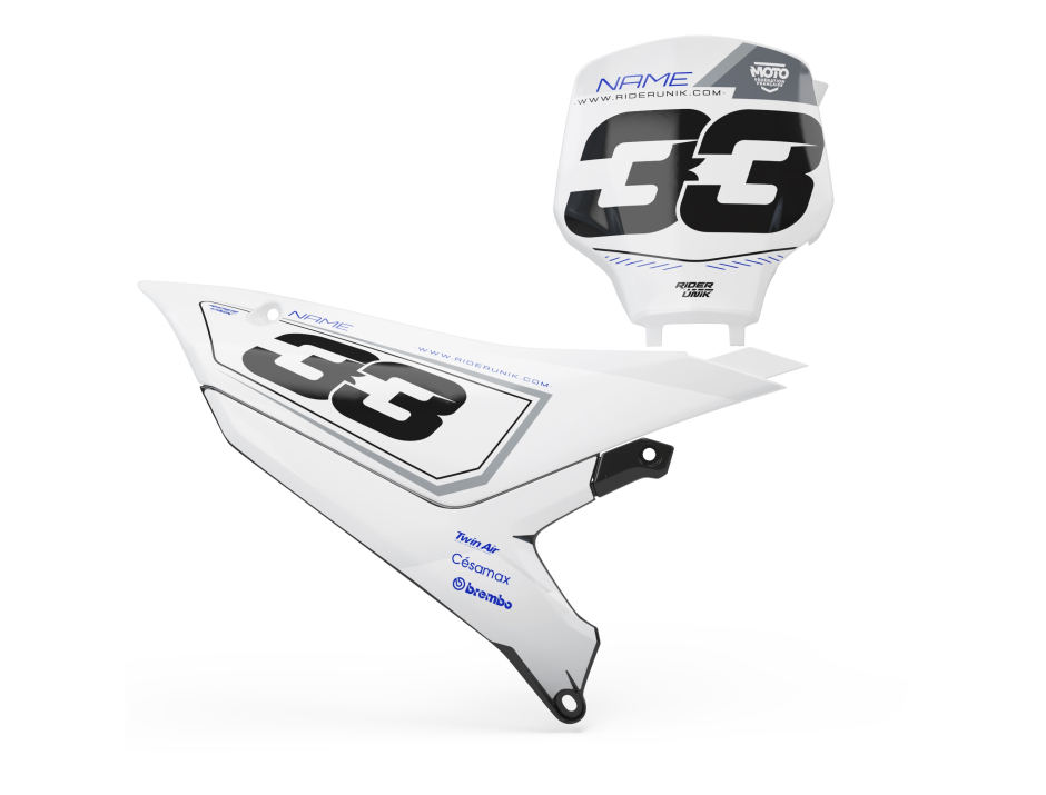 KIT DECO FONDS DE PLAQUES YAMAHA TALK WHITE 1