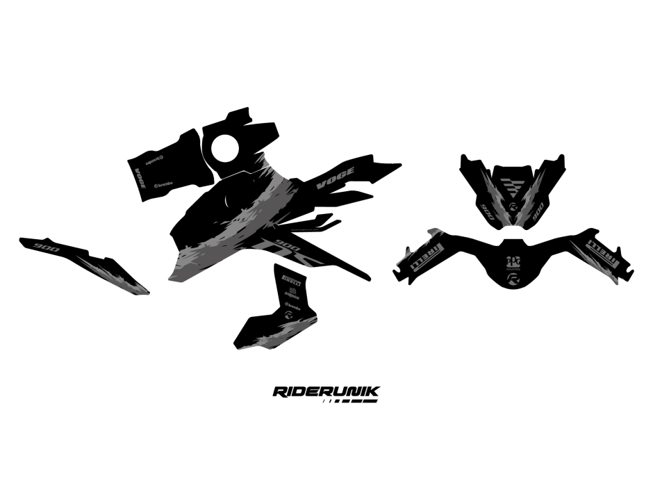 Kit déco VOGE 900 DS RiderUnik GRAPHITE 2