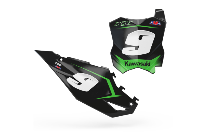 KIT DECO FONDS DE PLAQUES KAWASAKI CLORA