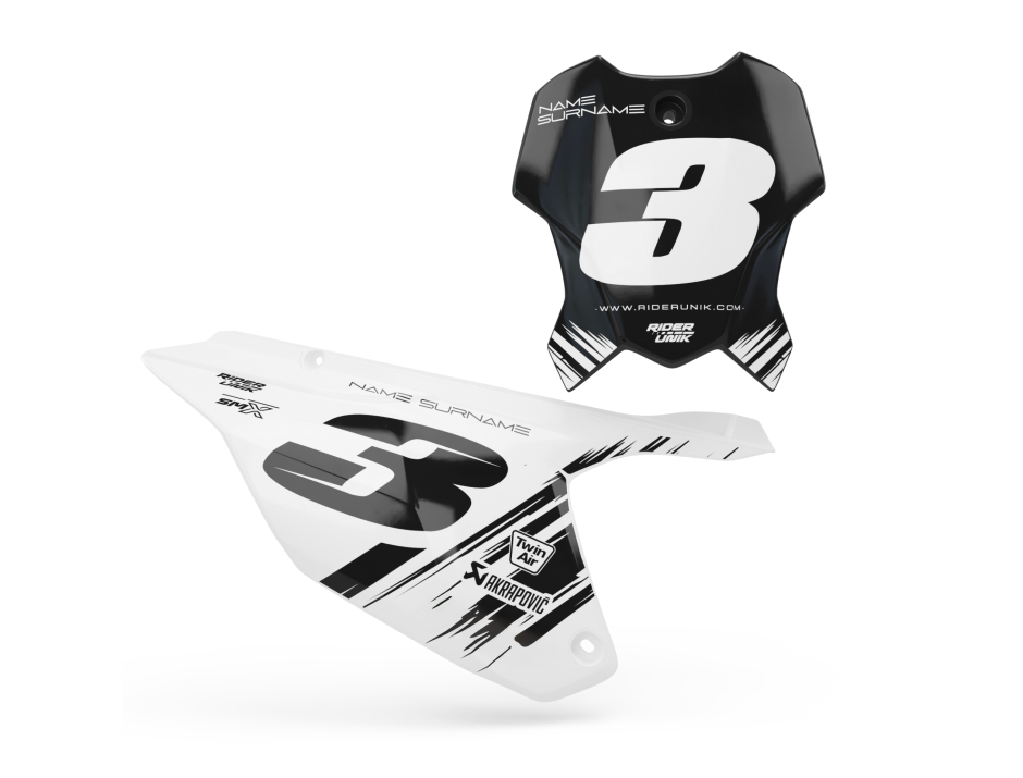 Kit déco fonds de plaques Triumph Mczo blanc 1