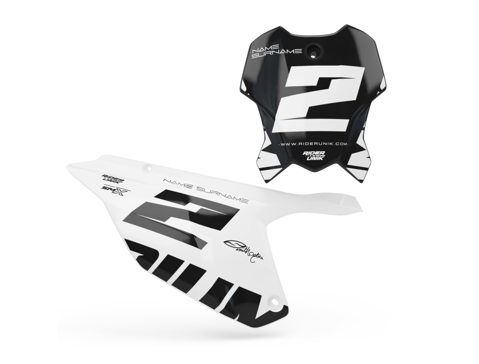 Kit déco fonds de plaques Triumph Fargo blanc 1