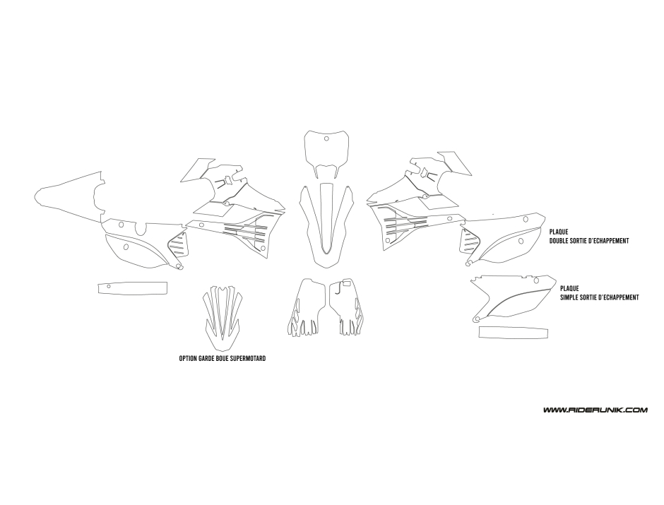 KIT DECO MOTOCROSS COMPATIBLE TM 100% PERSO 2