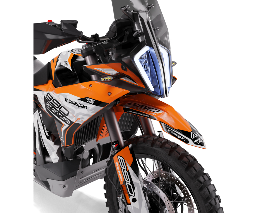 KIT DECO COMPATBILE KTM ADVENTURE MERZ ORANGE 2