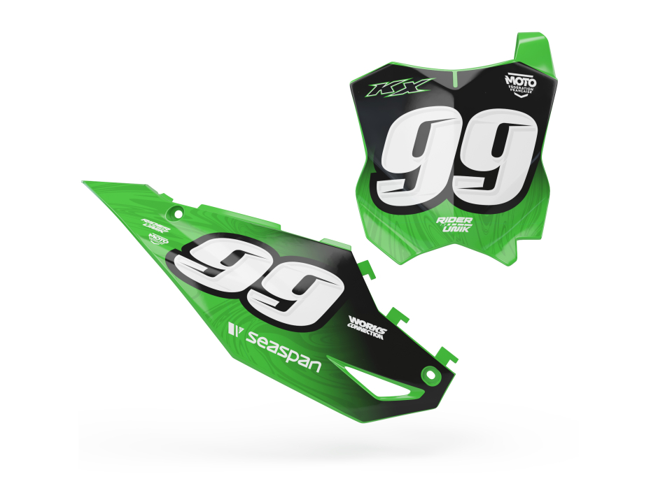 KIT DECO FONDS DE PLAQUES KAWASAKI WAVY 1