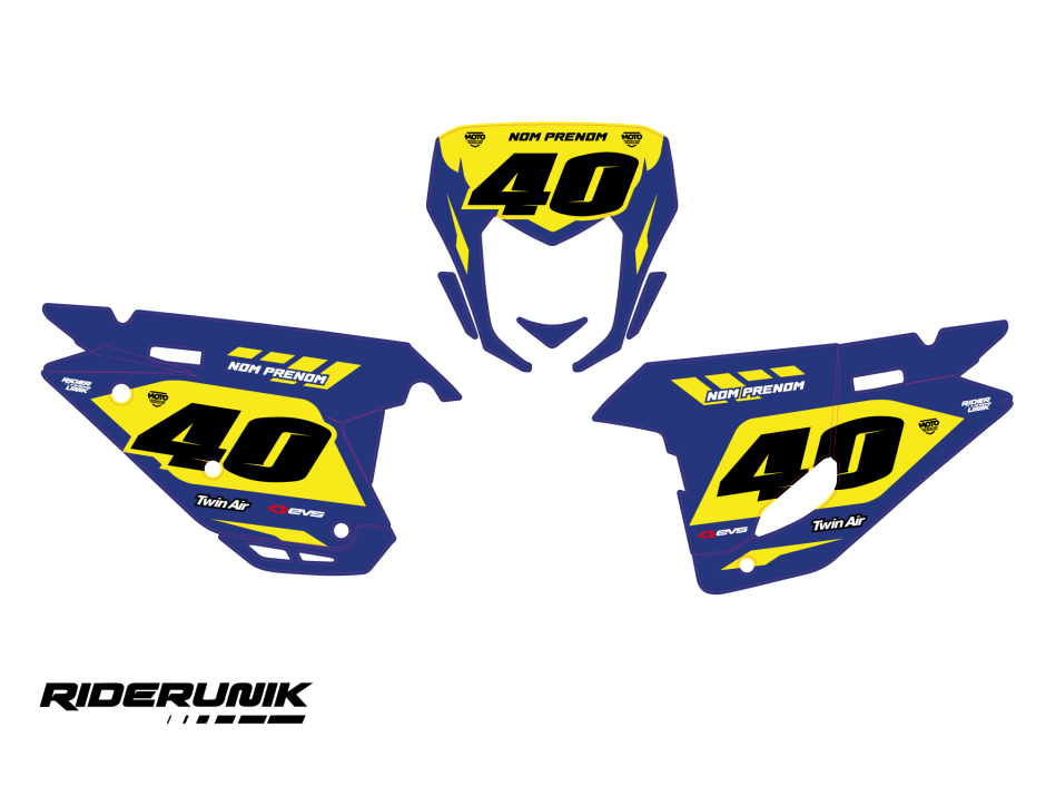 KIT DECO FONDS DE PLAQUES SHERCO WIN BLUE 1