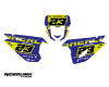 KIT DECO FONDS DE PLAQUES SHERCO HARD BLUE 2