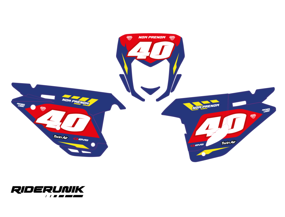 KIT DECO FONDS DE PLAQUES SHERCO WIN BLUE 2