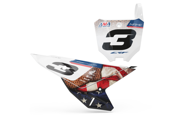 KIT DECO FONDS DE PLAQUES HONDA MERIKA 26