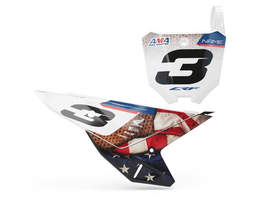 KIT DECO FONDS DE PLAQUES HONDA MERIKA 26 1