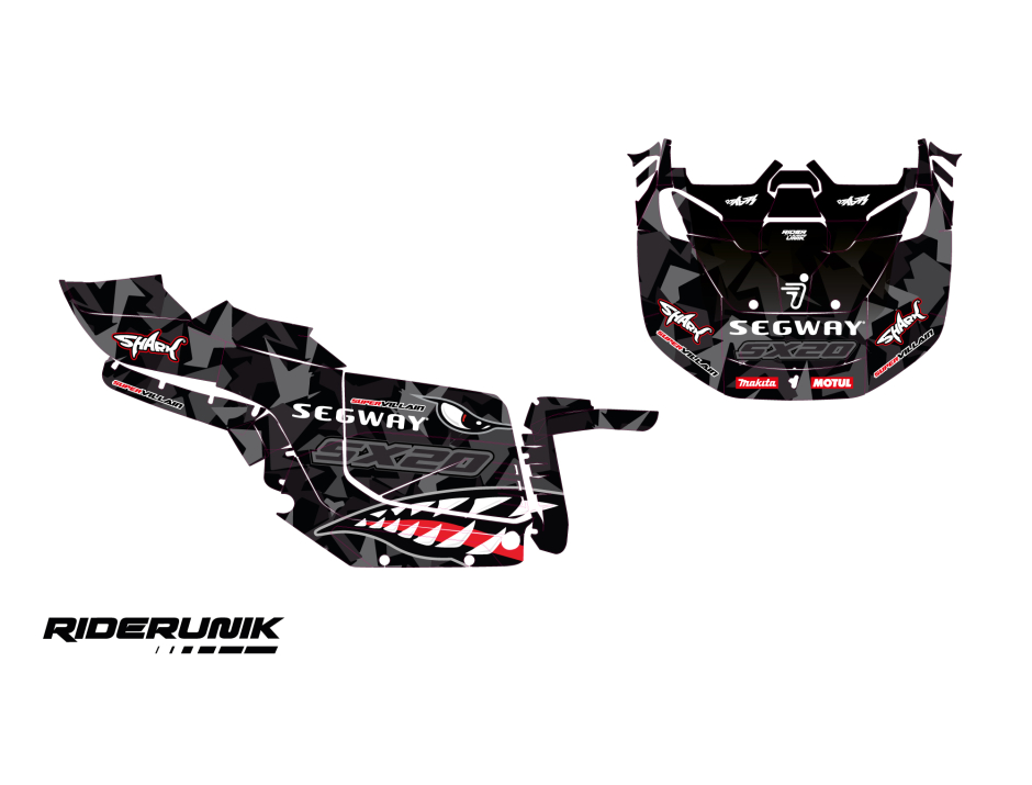 KIT DECO SSV SEGWAY SUPER VILLAIN SHARK 2