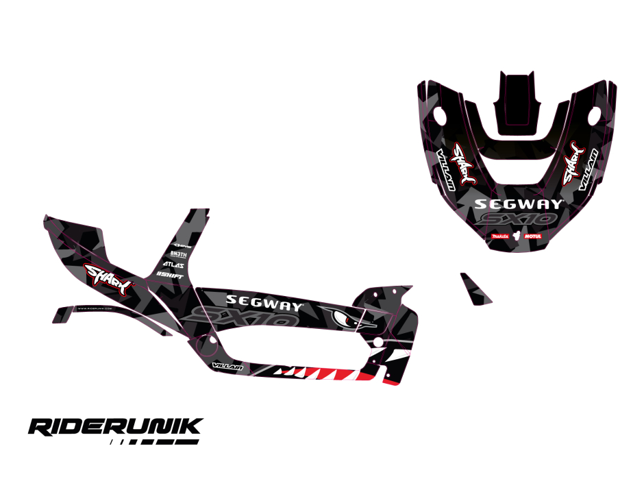 KIT DECO SSV SEGWAY VILLAIN SHARK 2