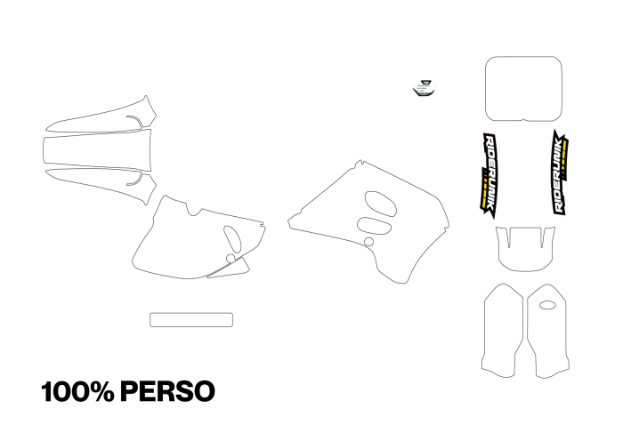 KIT DECO MOTOCROSS RM 125/250 VINTAGE 100% PERSO