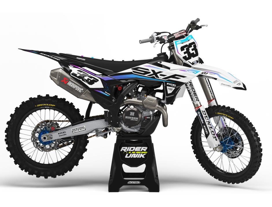KIT DECO MOTOCROSS SX/SX-F GRID WHITE 1
