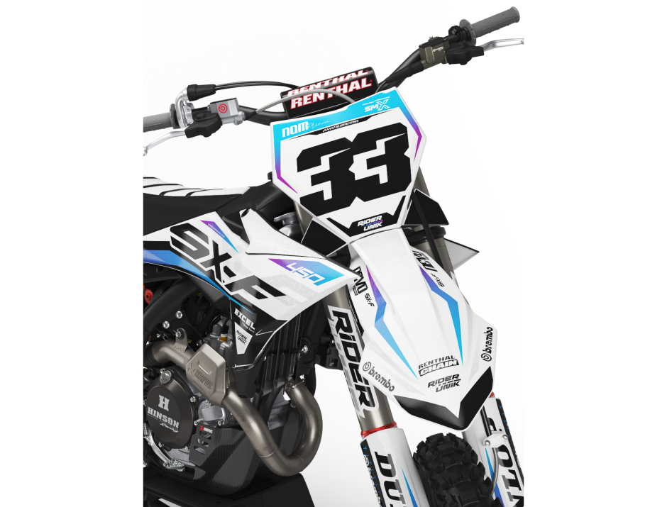 KIT DECO MOTOCROSS SX/SX-F GRID WHITE 2