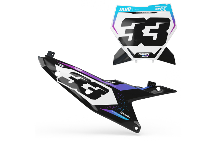 KIT DECO FONDS DE PLAQUES SX/SX-F GRID WHITE