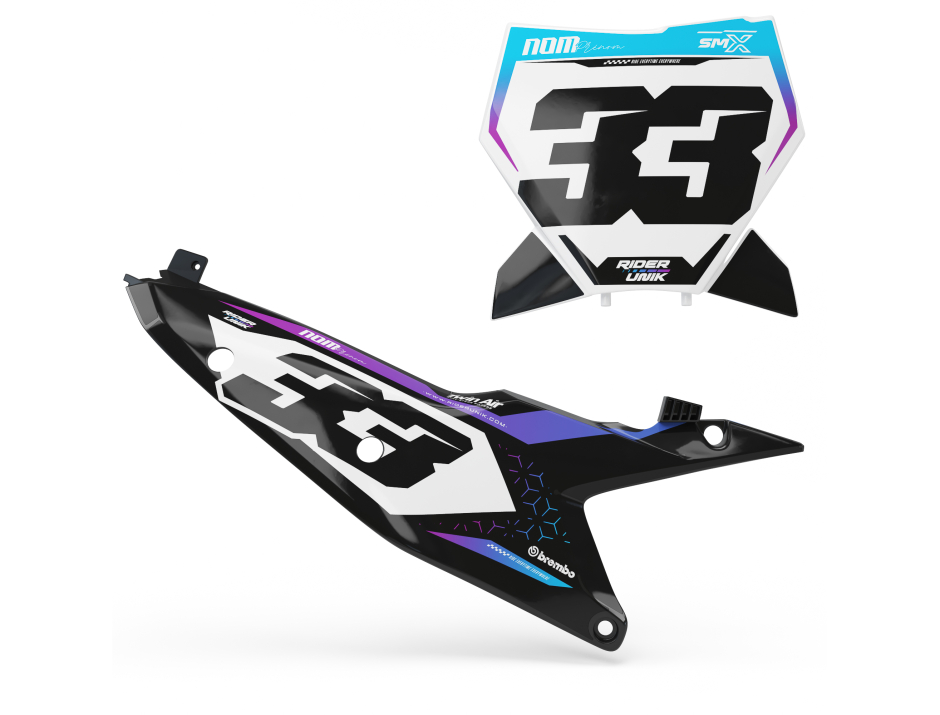 KIT DECO FONDS DE PLAQUES SX/SX-F GRID WHITE 1