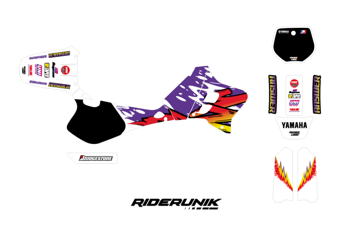 KIT DECO MOTOCROSS YZ VINTAGE PAINTED